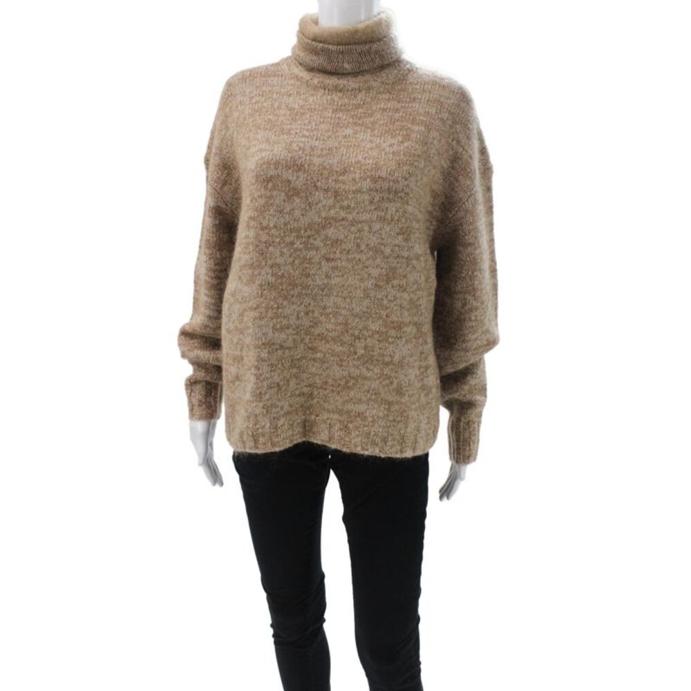 ACNE Studios Unisex Turtleneck Pullover Sweater Beige Wool Acrylic Size XS